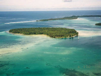 Iles Salomon - Munda - Zipolo Habu Resort - Vue aérienne de Lola Island