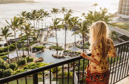Hawaii - Oahu - North Shore - Turtle Bay Resort - Vue des étages supérieurs Club Level