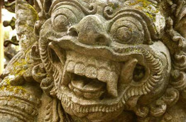 Indonésie - Bali - Sculpture du temple de Bésakih