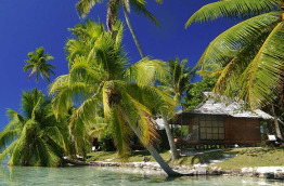 Polynésie française - Tahaa - Vahine Island - Bungalow plage