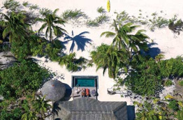 Polynésie - Tetiaroa - The Brando - Vue aérienne des villas © Tim McKenna