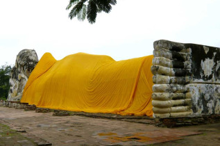 Thaïlande - Excursion - Bouddha couché d'Ayutthaya
