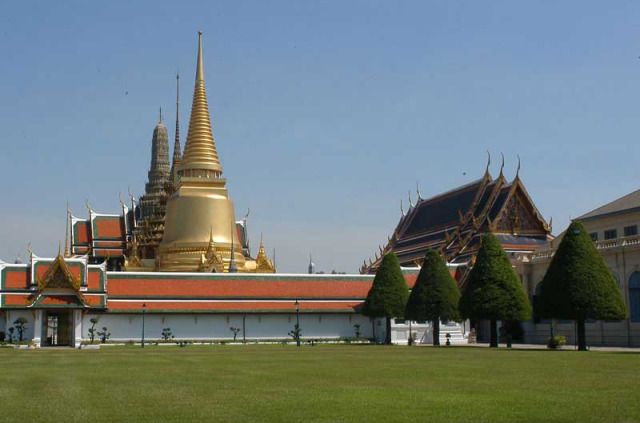 Thailande - Vue générale du Palais Royal © Patrice Duchier