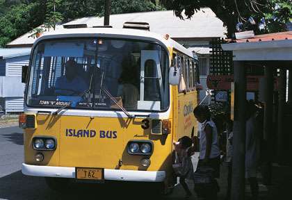 Bus aux Iles Cook