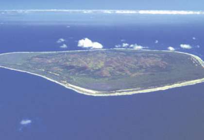 Vue aérienne de Mangaia