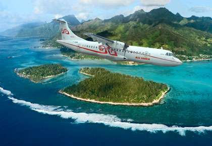 Moorea en avion