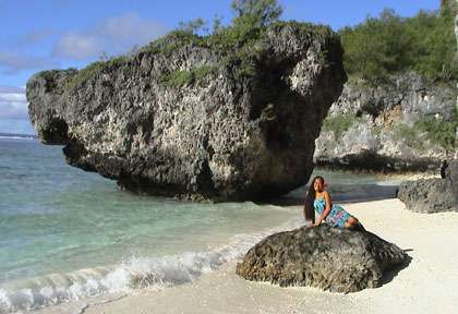 Les rochers de Mangaia