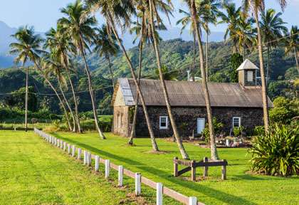 Vieille église à Hana