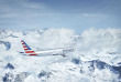 American Airlines - Vol au dessus des montagnes enneigées