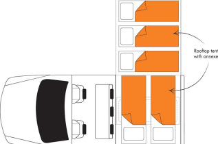 Camping Car Australie - Britz Safari Auto 4x4 avec tente sur le toit - 1 - 5 personnes