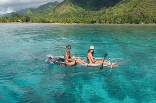 Polynésie française - Moorea - Tour guidé de Moorea en kayak transparent