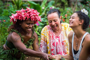 Vanuatu - Espiritu Santo - Musique de l'eau au village Leweton © Vanuatu Tourism Office, David Kirkland