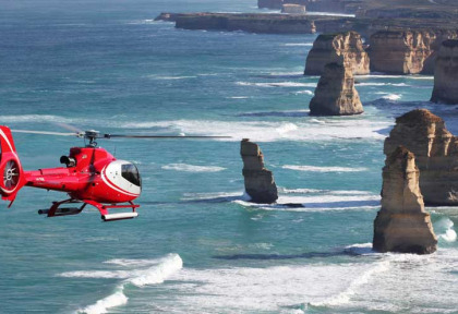 Australie - Port Campbell - Survol de la Great Ocean Road
