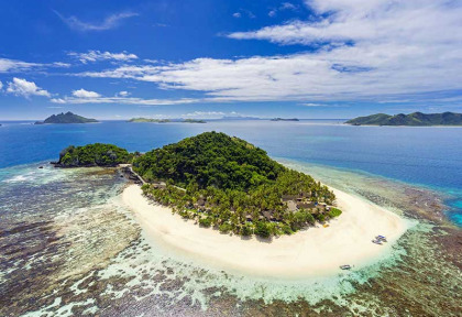 Fidji - Vue aérienne de Matamanoa Island Resort