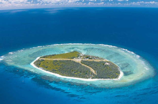 Australie - Queensland - Lady Elliot Island - Vue aérienne