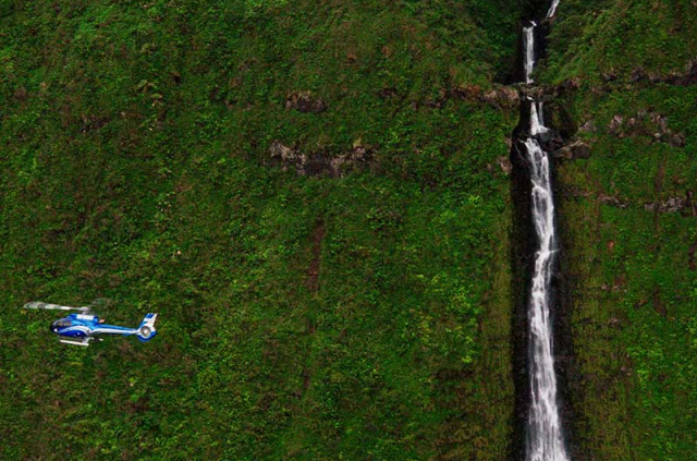 Hawaii - Maui - Survol en hélicoptère de Hana et Halehakala : 50 minutes © Blue Hawaiian Helicopters
