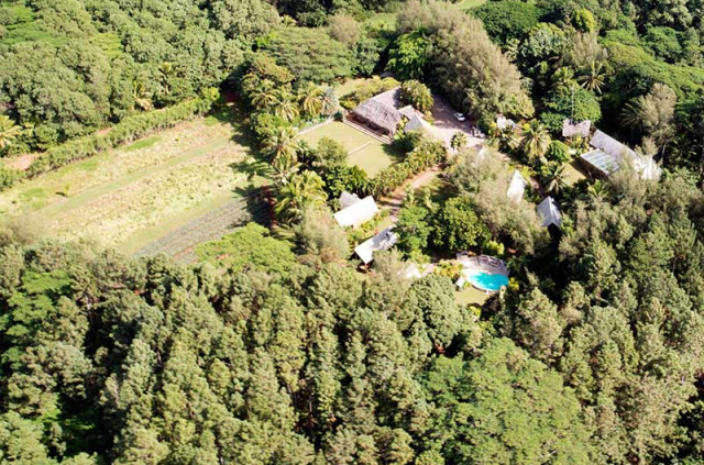 Iles Cook - Atiu - Atiu Villas - Vue aérienne