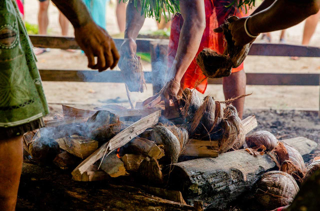 Samoa - Plantation de cacao et déjeuner Umu © Samoa Tourism Authority