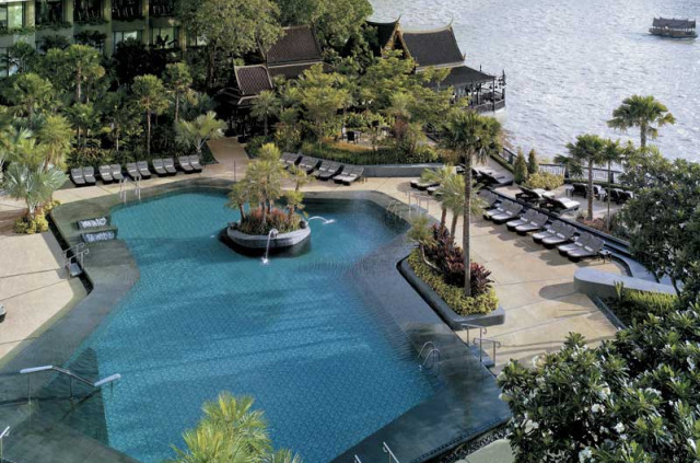 Thailande - Bangkok - Shangri-La Hotel, Bangkok - Piscine